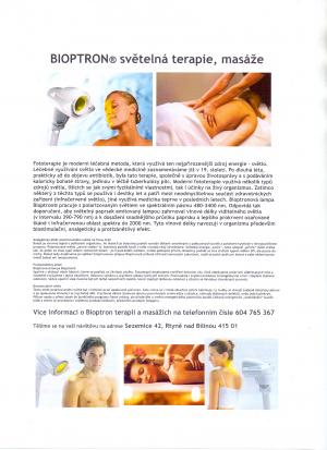  BIOPTRON masáže a terapie  2